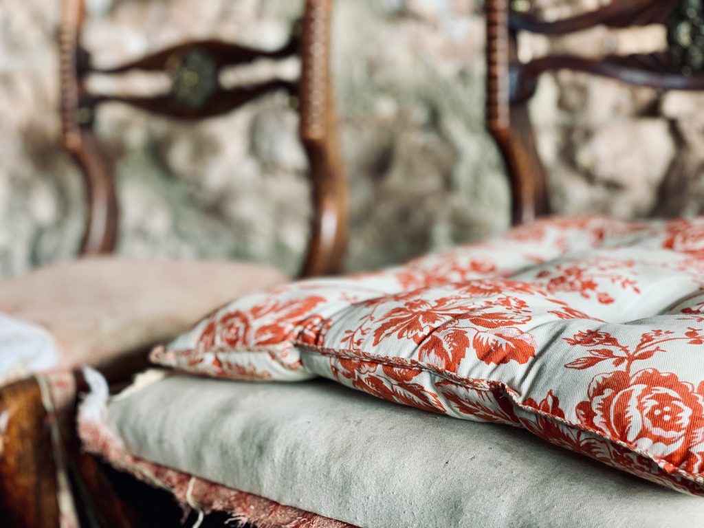 vintage, shabby antique chairs